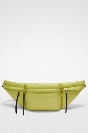 Jil Sander Womens Acid Green Padded Pouch Bag