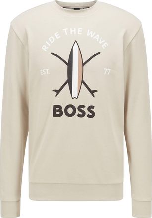 HUGO BOSS Heren Boss Savin Sweatshirt in Beige