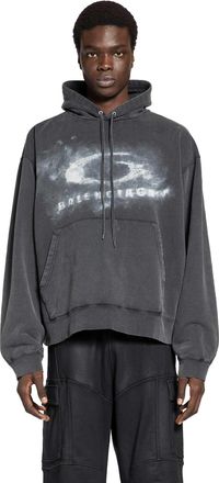 Balenciaga Washed Crayon Loop Oversized Hoodie