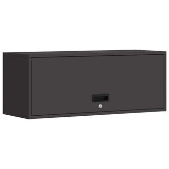 vidaXL Armario De Pared Para El Garaje Negro 90 X 33 X 35 Cm Vidaxl