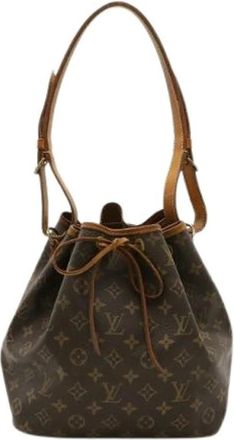 Louis Vuitton Pre-owned Bucket Bags, female, Brown, Size: ONE SIZE Pre-owned Vintage Canvas Bucket Bag
