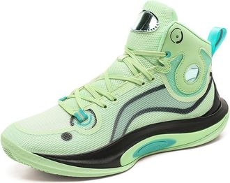 Generic Mens Basketball Shoes are Lightweight Breathable Shock-Absorbing Anti Slip Outdoor Sports Training Boots Walking Shoes(Green,5.5 UK)