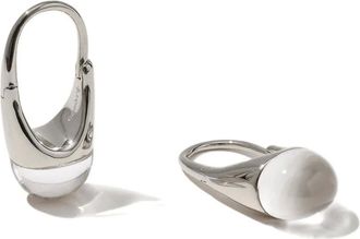 Otiumberg Roscida quartz earrings - Silver