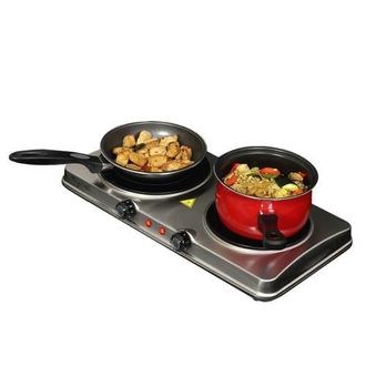 MegaChef Electric Portable Dual Size Infrared Burner Cooktop Buffet Range in Grey at Nordstrom