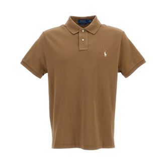 Polo Ralph Lauren Polo Shirts, male, Brown, Size: L Classica Polo