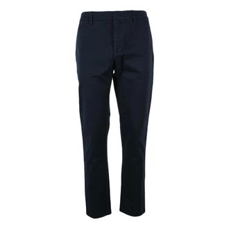 Dondup Heren, Broeken, Blauw, Maat: W35 Katoen