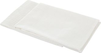 KASANOVA Set 2 strofinacci 50x70 cm cotone bianco Slub