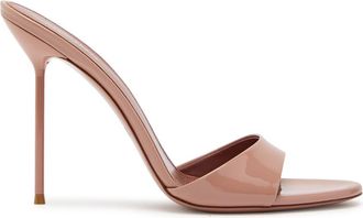 PARIS TEXAS Lidia 105 Patent Leather Mules - Pink - 37 (IT37/ UK4)