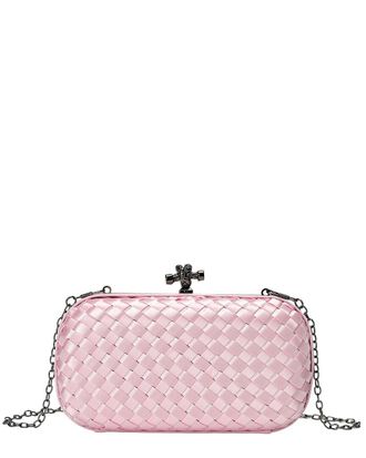 Tiffany & Fred Woven Satin Crossbody Clutch