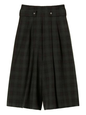 Twin-Set tartan-checked trousers - women - Polyester/Elastane/Viscose - S - Green