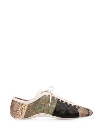Dries Van Noten Scarpe da ginnastica stile balletto patchwork di Dries Van Noten