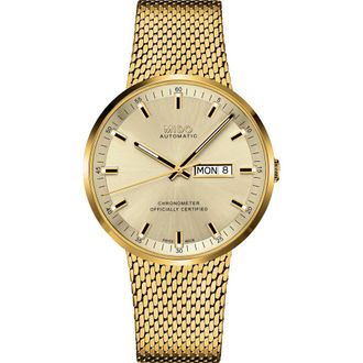Mido Commander II Stainless Steel Strap Watch in Rose Gold/Yellow/Silver at Nordstrom