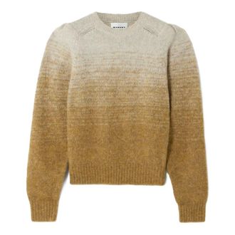Isabel Marant Round-neck Knitwear, female, Multicolor, Size: M Gradient Knit Round-neck Sweater