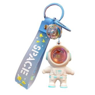 Generic Astronaut Sunset Lamp Keychain Pendant Sunset Lights Projector Keyrings Spaceman Night Light Keychain for Luggage Tags