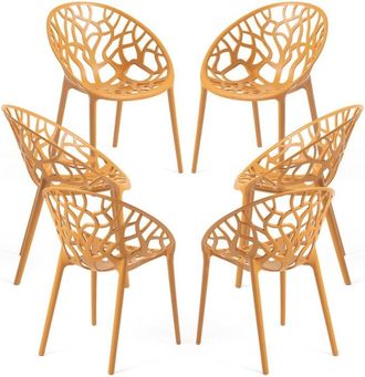 Regalos Miguel Packs Sillas Jard&iacute;n - Pack 6 Sillas Nido - Mostaza