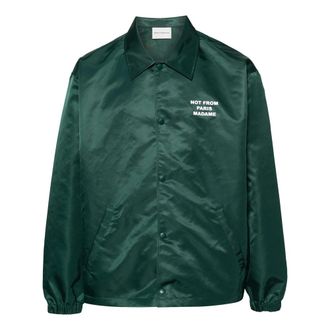 Dr&ocirc;le de Monsieur La Vest Slogan Lightweight Jacket