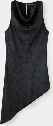 Mango Top jacquard asimmetrico nero - Donna - S - MANGO