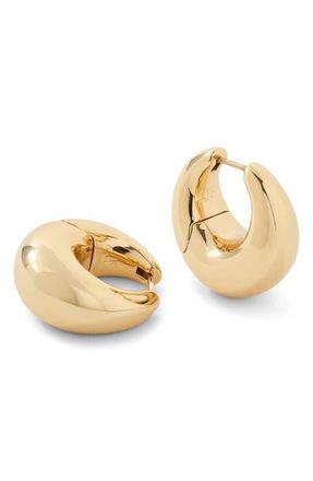 Jennifer Fisher Dylan Mini Dome Huggie Hoop Earrings in Yellow Gold at Nordstrom