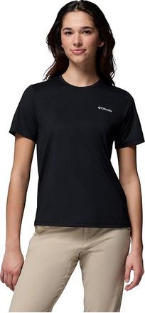 Columbia Wild Springstm Short Sleeve Womens Clothing Black 1 : 2XL, Elastane/Polyester