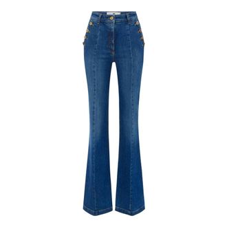 Elisabetta Franchi Mujer, Vaqueros, Azul, Talla: W28