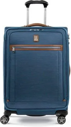 Travelpro Platinum Elite Softside Expandable Medium 25-Inch Checked Luggage in Coastal Blue at Nordstrom