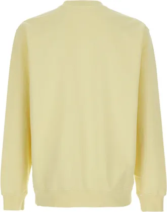 Jacquemus Mens Crewneck Sweatshirt Le Gros Grain Yellow Sweatshirts Sweater