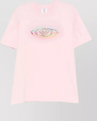 Casablanca graphic print t shirt round neck