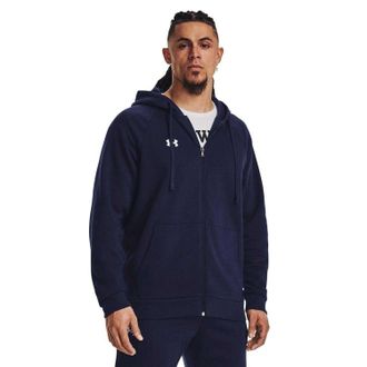 Under Armour Heren Rival Fleece Full Zip Hoodie (Middernacht marine)
