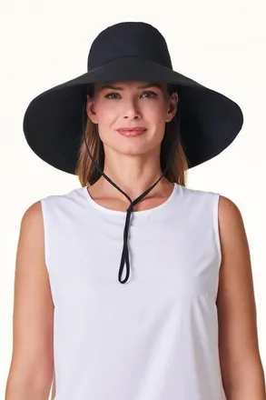 Coolibar Womens Travel Hat - UPF 50+ Sun Protection - Cyd in Black at Nordstrom