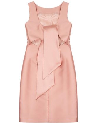 Alberta Ferretti Satin Midi Dress - Pink