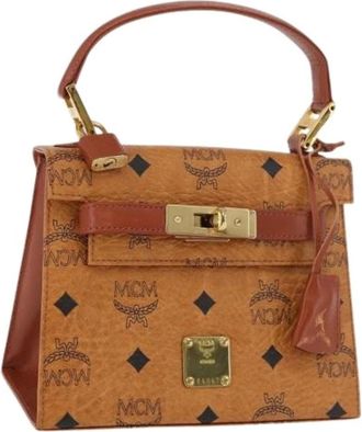 MCM Pre-owned Handbags, female, Brown, Size: ONE SIZE Pre-owned Hand Bag
