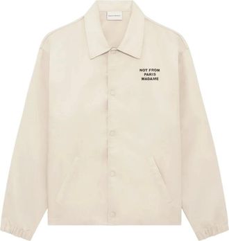 Dr&ocirc;le de Monsieur Slogan Jacket - Heren - Zomerjassen - Beige - M - Nylon - Jassen