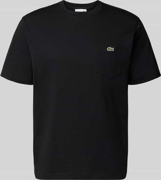 Lacoste Regular Fit T-Shirt aus reiner Baumwolle in Black, Gr&ouml;&szlig;e XXXL
