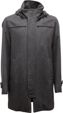 Herno Hombre, Abrigos, Gris, Talla: L