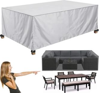 OEM Funda Para Muebles De Jard&iacute;n - 23016580 Cm - Resistente A Los Rayos Uv/al Viento/al Fr&iacute;o - Color Marfil - Para Mesas/sillas/sof&aacute;s