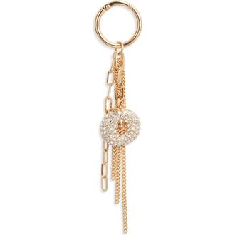 Chelsea28 Pav&eacute; Crystal Inital Bag Charm in O- Clear- Gold at Nordstrom