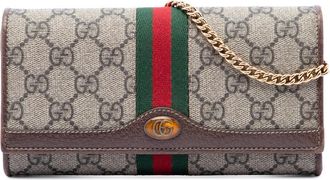 Gucci Pre-owned Gucci GG Supreme Web Ophidia Wallet on Chain Ladies WQI7KGLHRHQ4UIS1