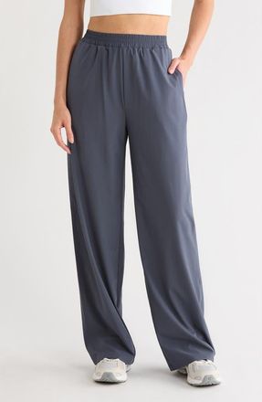 Zella Vista High Waist Woven Pants in Navy Armada at Nordstrom Rack, Size X-Small