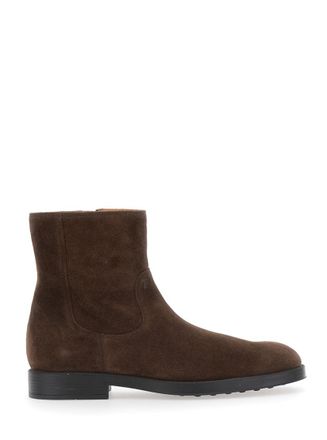 Tod's Brown Zipper Boots