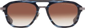 Dita Eyewear TERRACRAFT Brown Gradient Pilot Mens Sunglasses DTS416-A 03 52