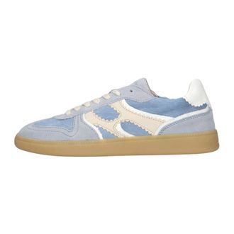 Notre-V Schoenen, Dames, Blauw, 38 EU, Leer, Sia-01 Sneakers