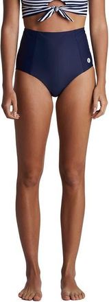Coolibar Womens Ocean Sculpt High Rise Swim Bottoms, UPF 50+ Sun Protection in Navy at Nordstrom, Size Xx-Large