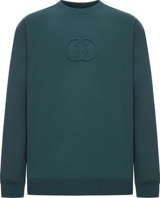 Gucci COTTON SWEATSHIRT WITH EMBOSSED LOGO