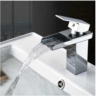 Trade Shop Trade Shop Traesio - Miscelatore Bagno Lavandino 52952 Filtro Cascata Con Flessibili Doppio Foro