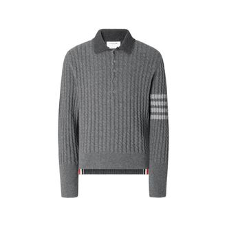 Thom Browne 4-Bar Polo Shirt