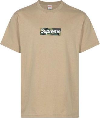 SUPREME box logo cotton T-shirt - unisex - Cotton - S - Neutrals