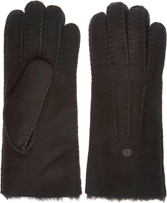 Emu Beech topstitched leather gloves