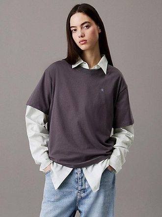 Calvin Klein Camiseta holgada con logo en la parte trasera