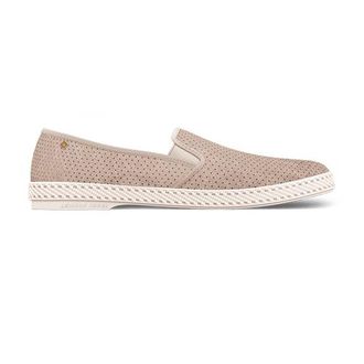 Rivieras Shoes Classic Suede Slip-On Loafer in Light Beige at Nordstrom, Size 37