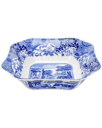 Spode Blue Italian Square Serving Bowl